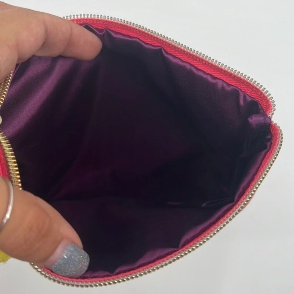 Tarte pink cosmetic bag “Never not Busy” catch all bag